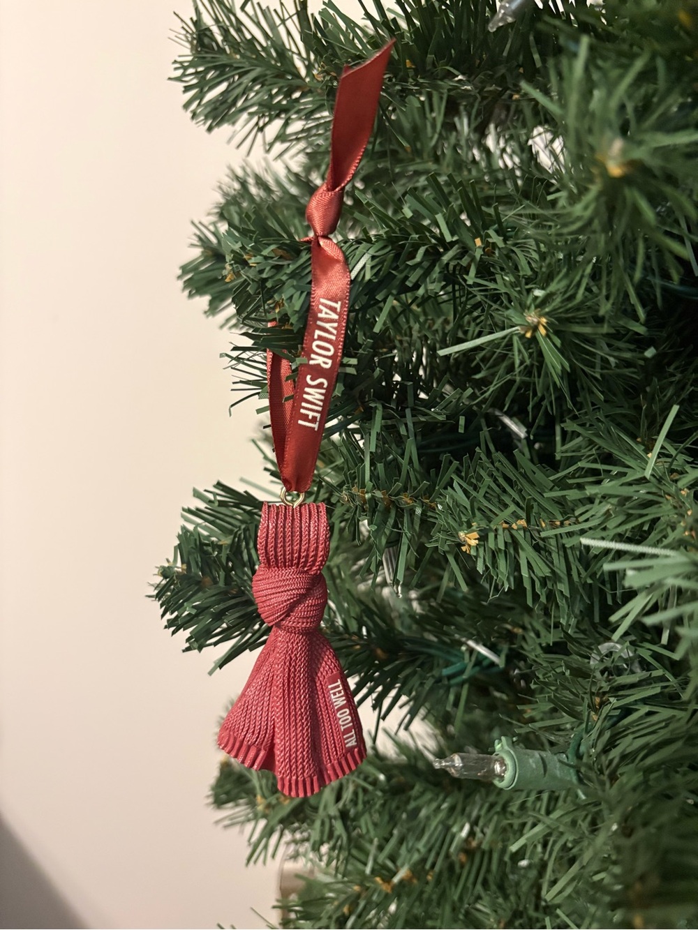 Official Taylor Swift Red All Too Well Scarf Ornament